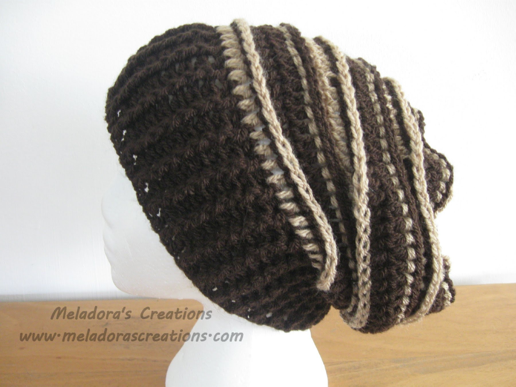 Slouchy Beanie Crochet Pattern Knitting Patterns Unisex Riptide Slouch Hat Crochet Tutorial