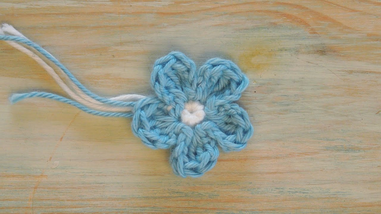 Small Crochet Flower Pattern Crochet How To Crochet A Mini Flower Yarn Scrap Friday Youtube