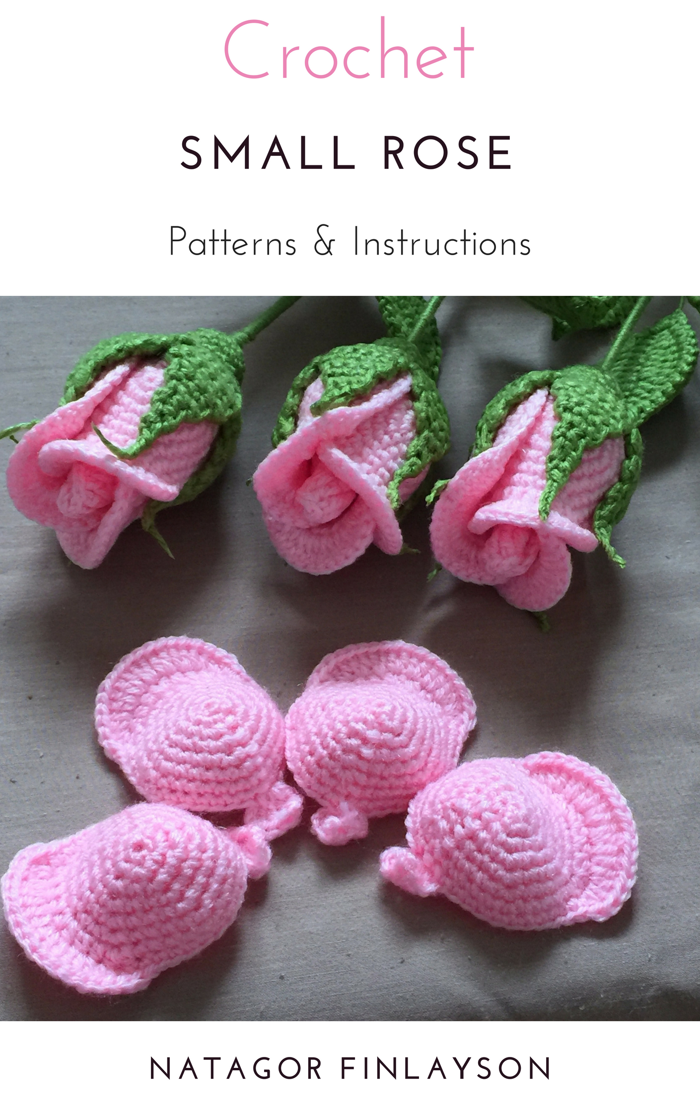 Small Crochet Flower Pattern Crochet Small Rose Pattern Natagor Finlayson