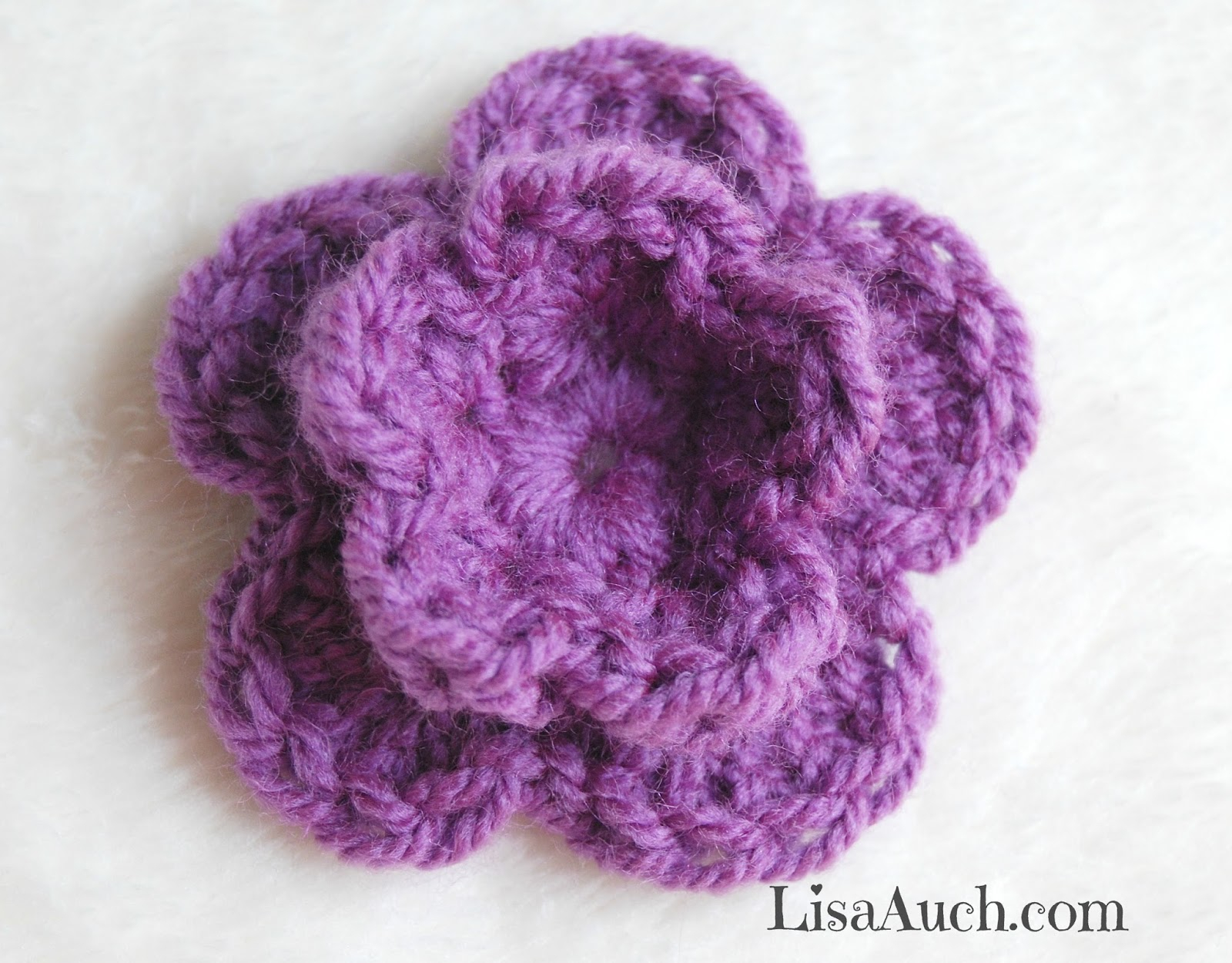 Small Crochet Flower Pattern Free Crochet Patterns And Designs Lisaauch How To Crochet A
