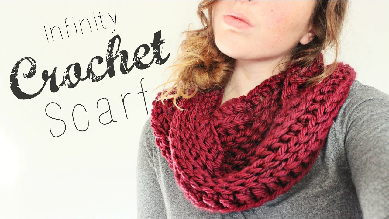 Snood Scarf Crochet Pattern Crochet Infinity Scarf Crochet Beginner Veronica Marie Youtube