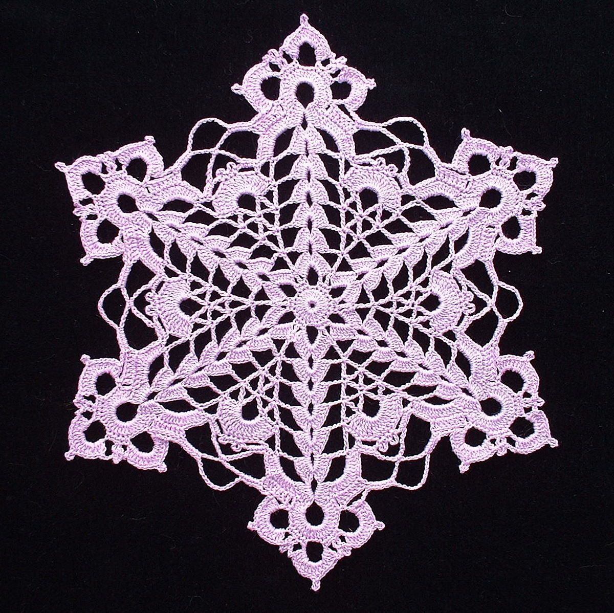 Snowflake Crochet Pattern Cut Glass Snowflake Doily C Crochet Tutorials Patterns