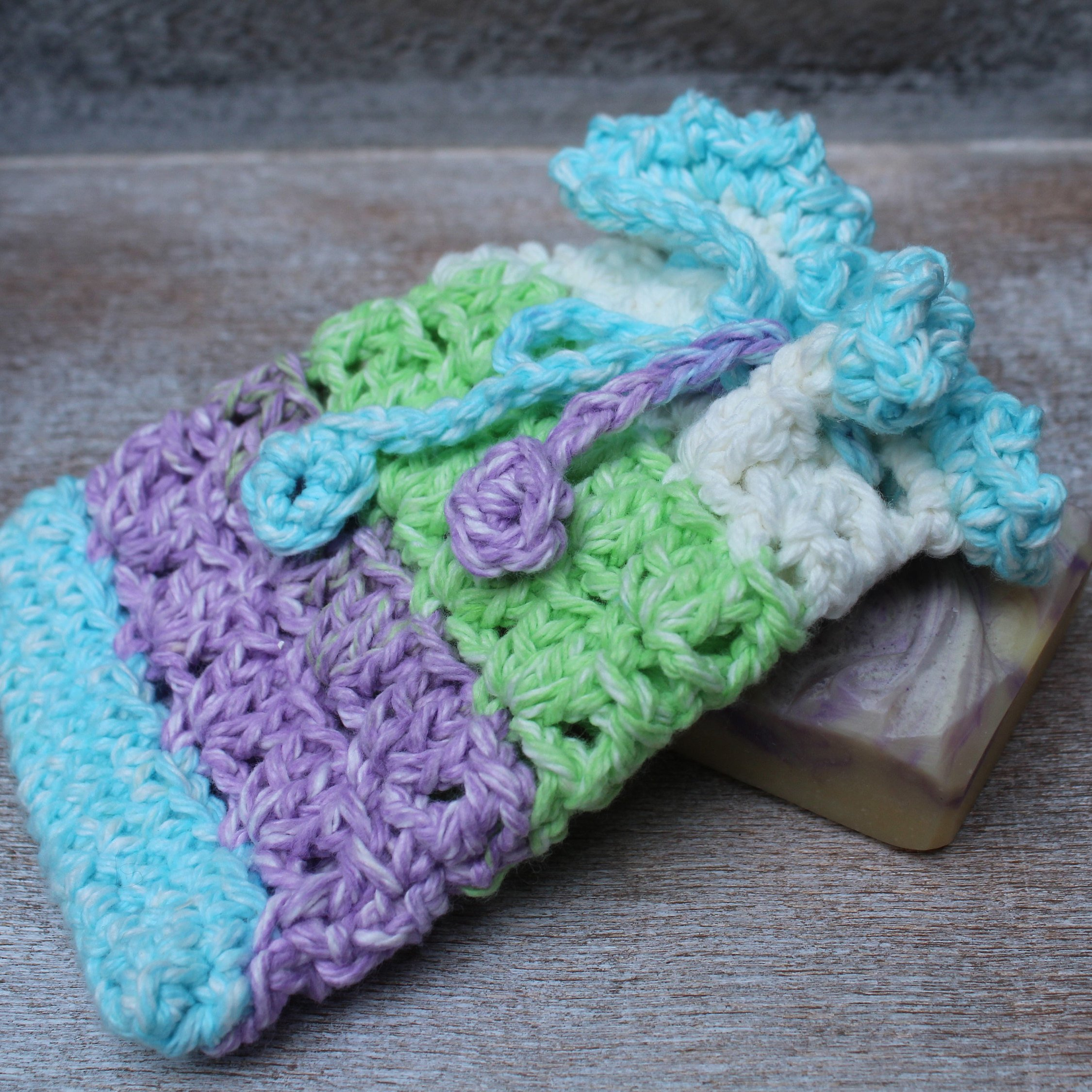 Soap Bag Crochet Pattern Crochet Soap Saver Bags Soap Sack Ecofriendly Cotton Etsy