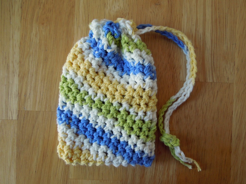 Soap Bag Crochet Pattern Simple Soap Saver Free Crochet Pattern