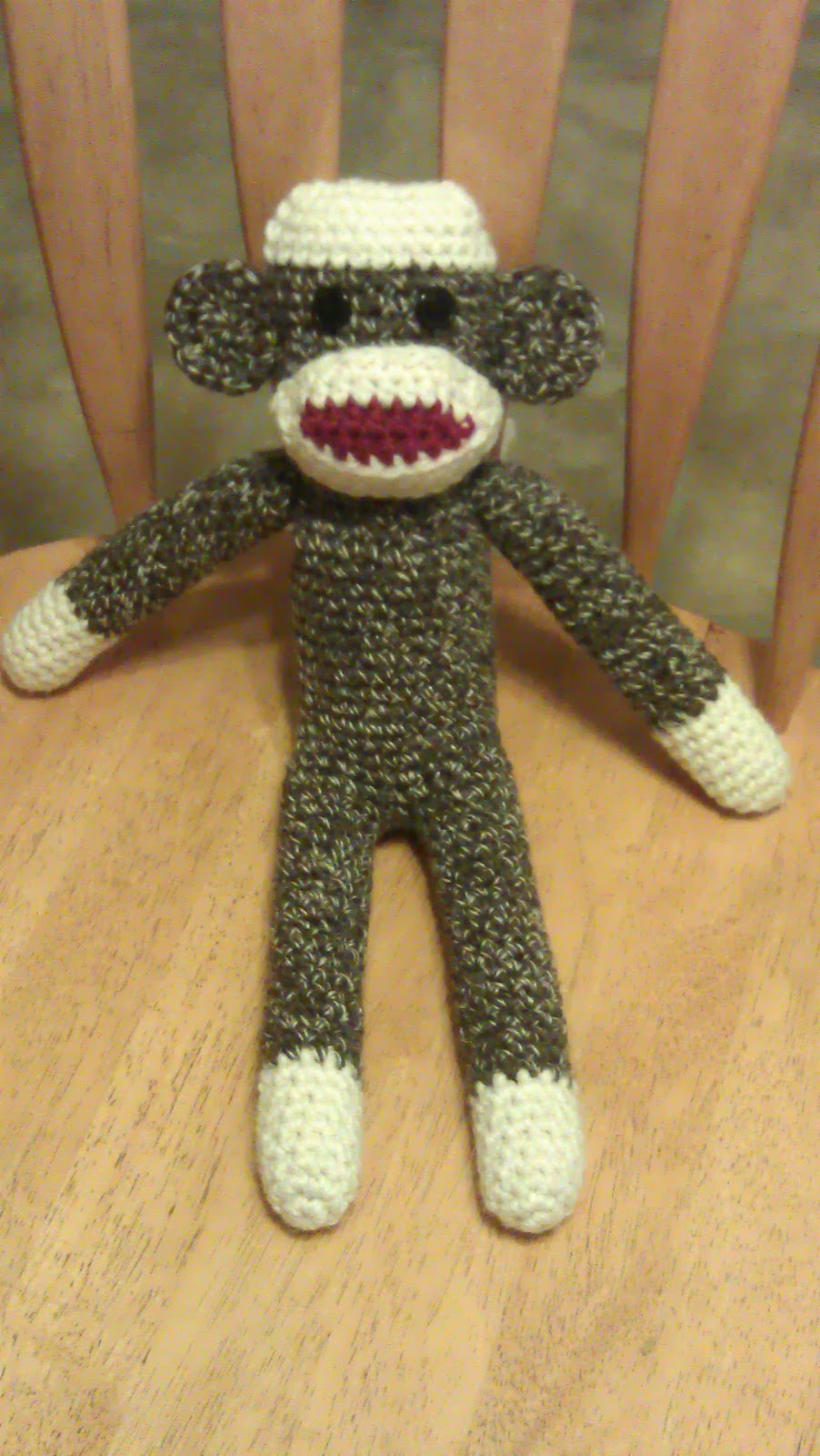 Sock Monkey Afghan Crochet Pattern Free Sock Monkey Love Artsy Daisy Crochet