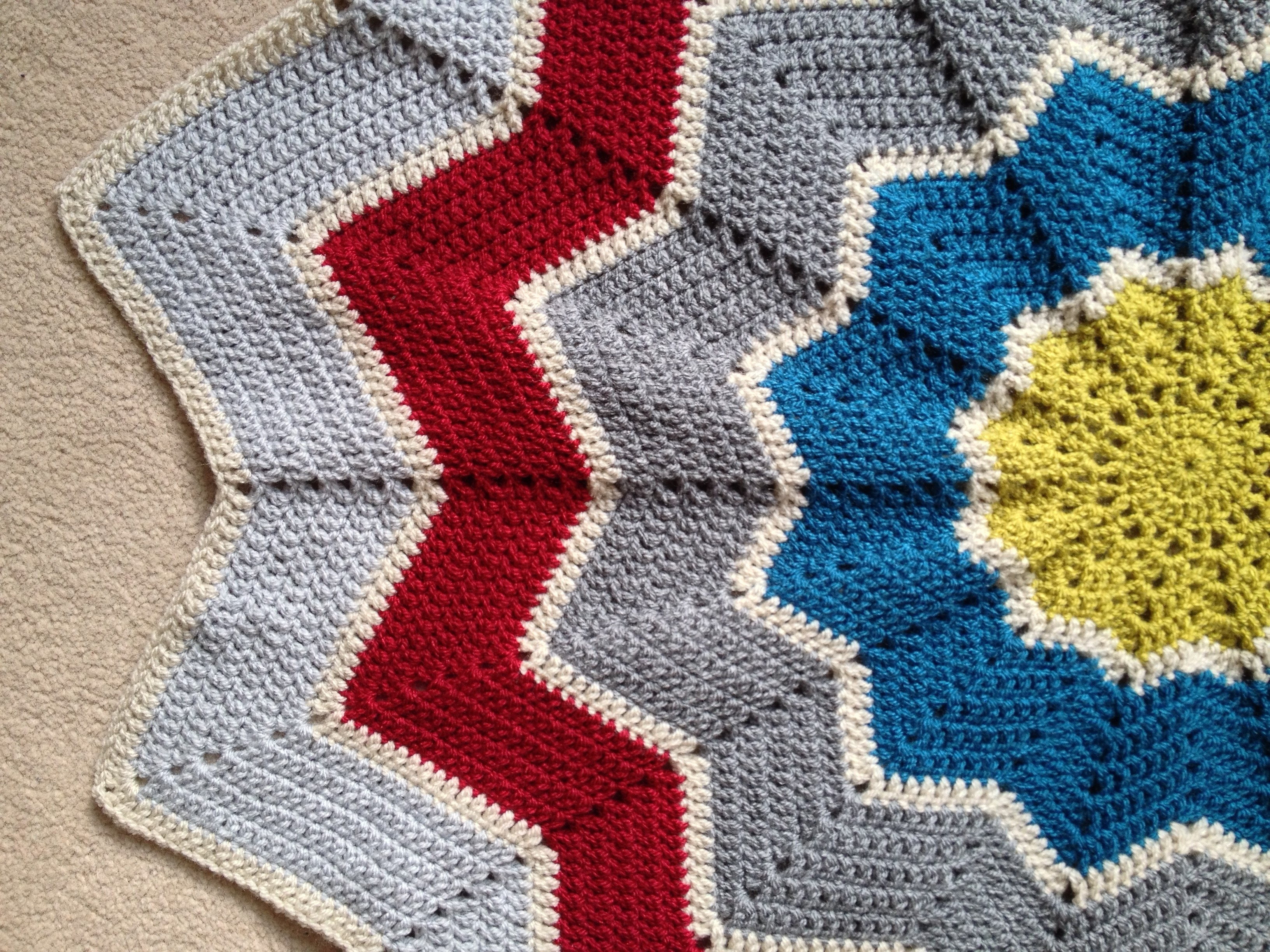 Star Baby Blanket Crochet Pattern 12 Pointed Star Ripple Blanketfinished The Little Room Of Rachell