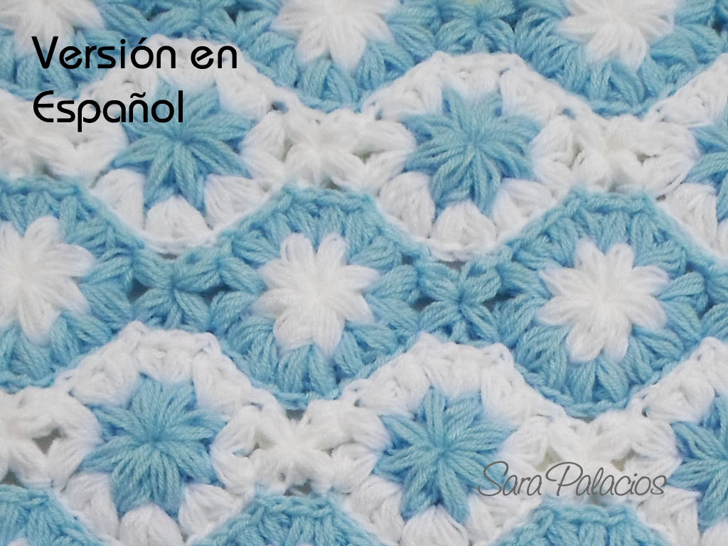 Star Baby Blanket Crochet Pattern Crochet Ba Blanket Pattern Spanish Version Stars On Etsy