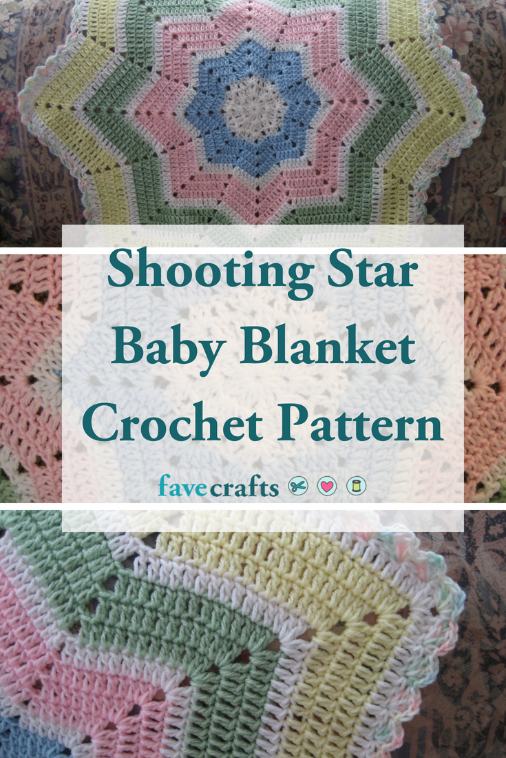 Star Baby Blanket Crochet Pattern Shooting Star Ba Blanket Crochet Pattern