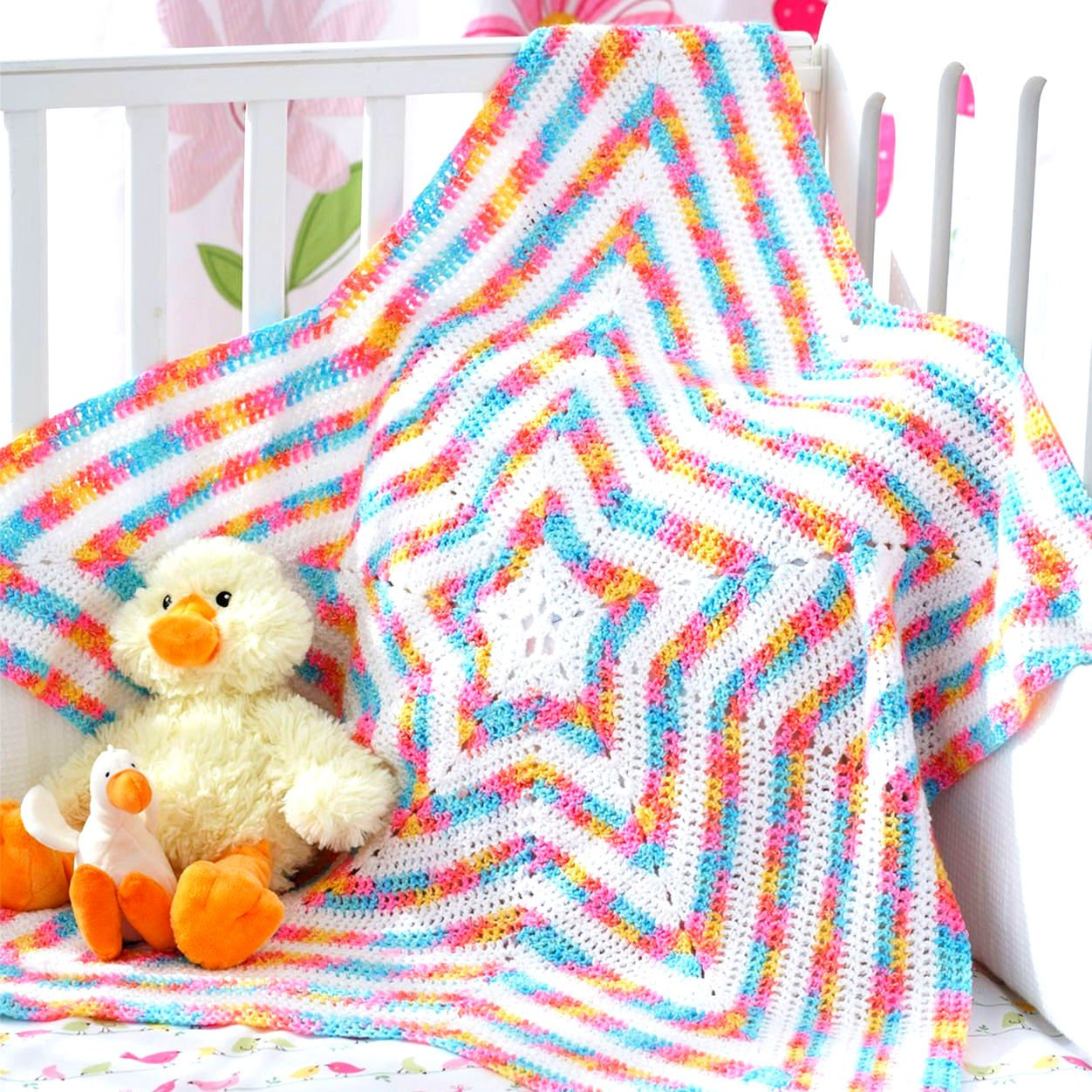 Star Baby Blanket Crochet Pattern Vintage Crochet Pattern Star Ba Afghan Blanket Bedspread Etsy