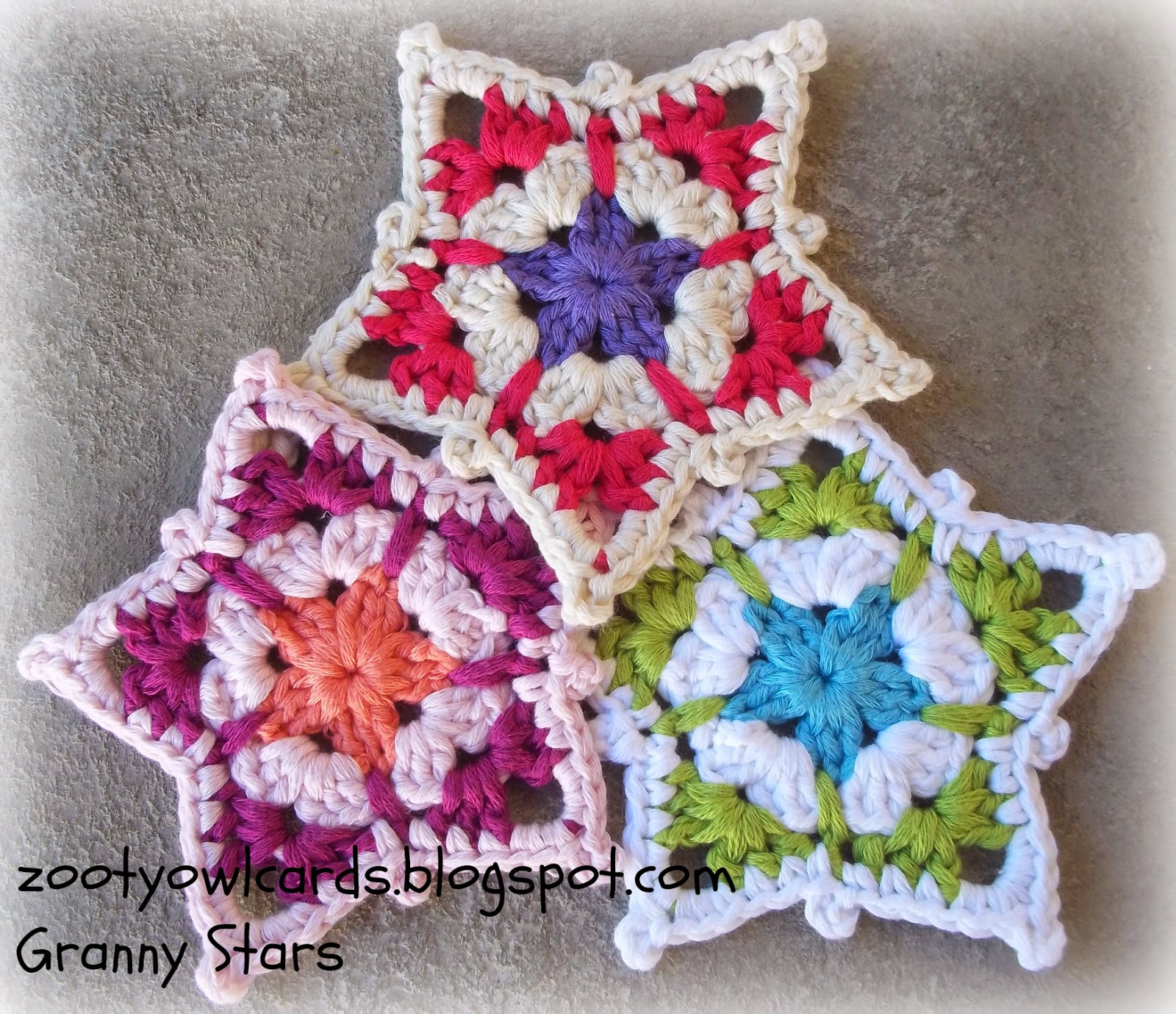 Star Crochet Pattern Zooty Owls Crafty Blog Granny Star Pattern