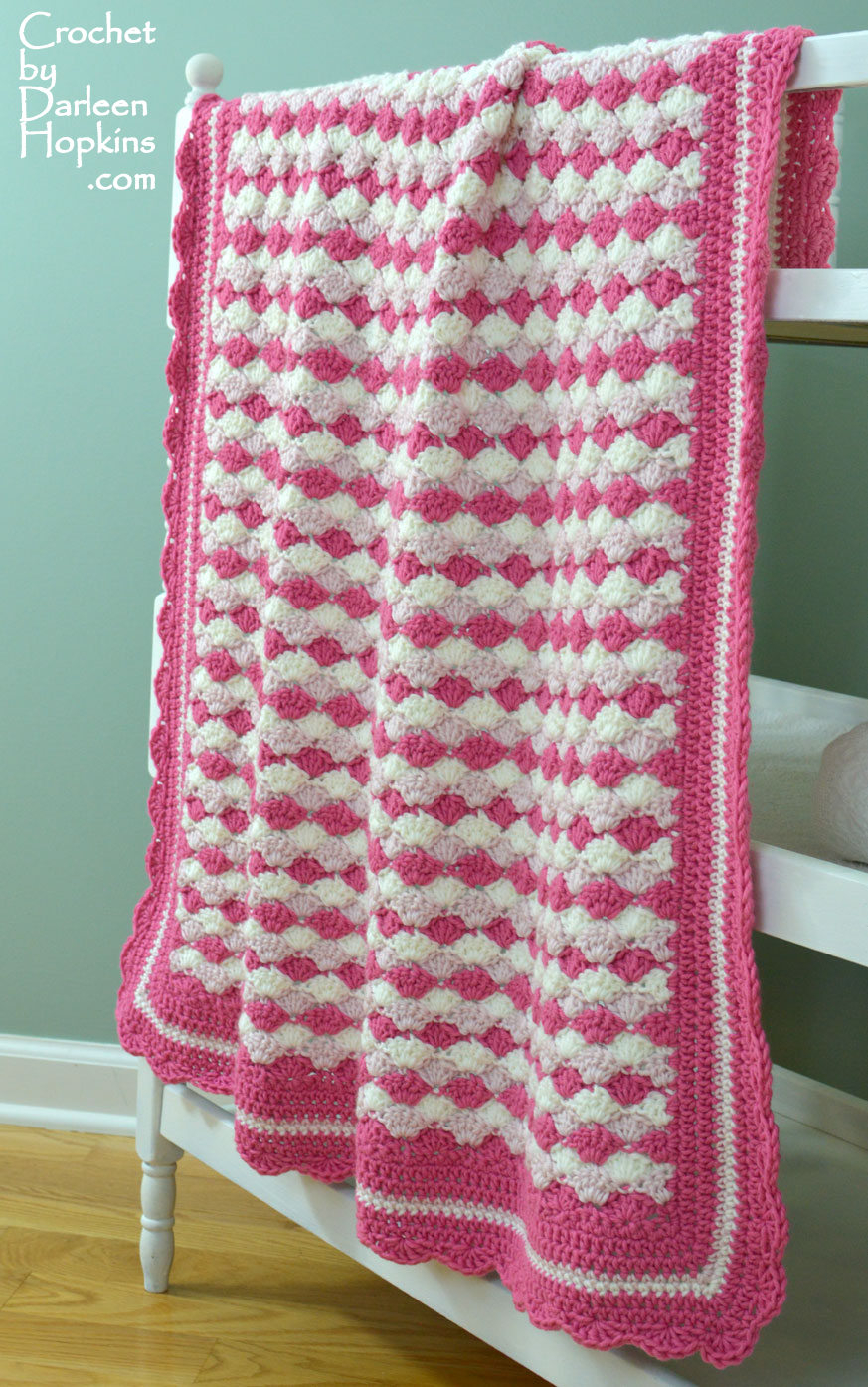 Star Shell Afghan Crochet Pattern Ba Blanket Shells Of Love Crochet Darleen Hopkins