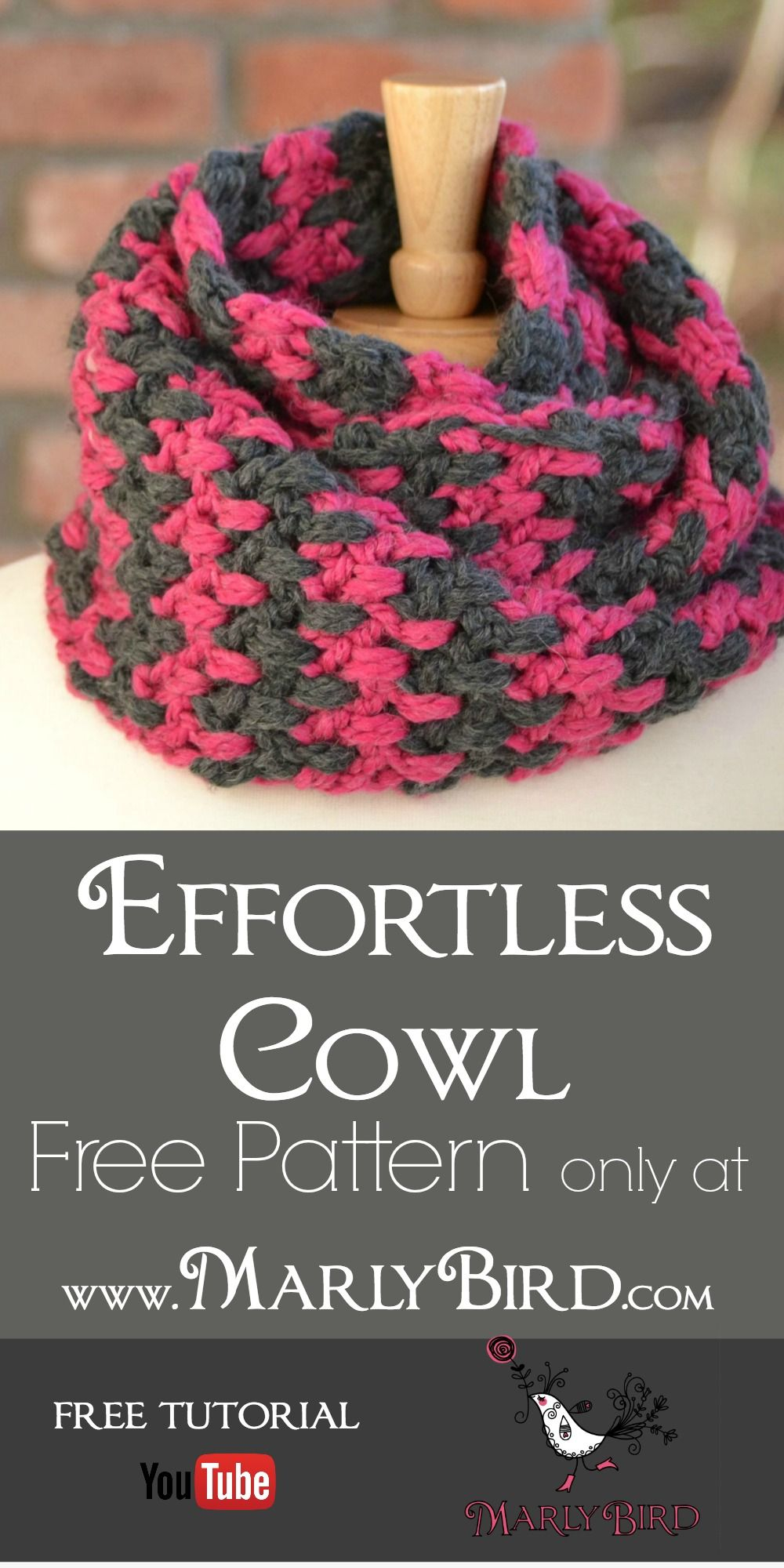 Super Bulky Yarn Crochet Scarf Pattern Free Crochet Cowl Pattern Effortless Crochet Scarves Pinterest