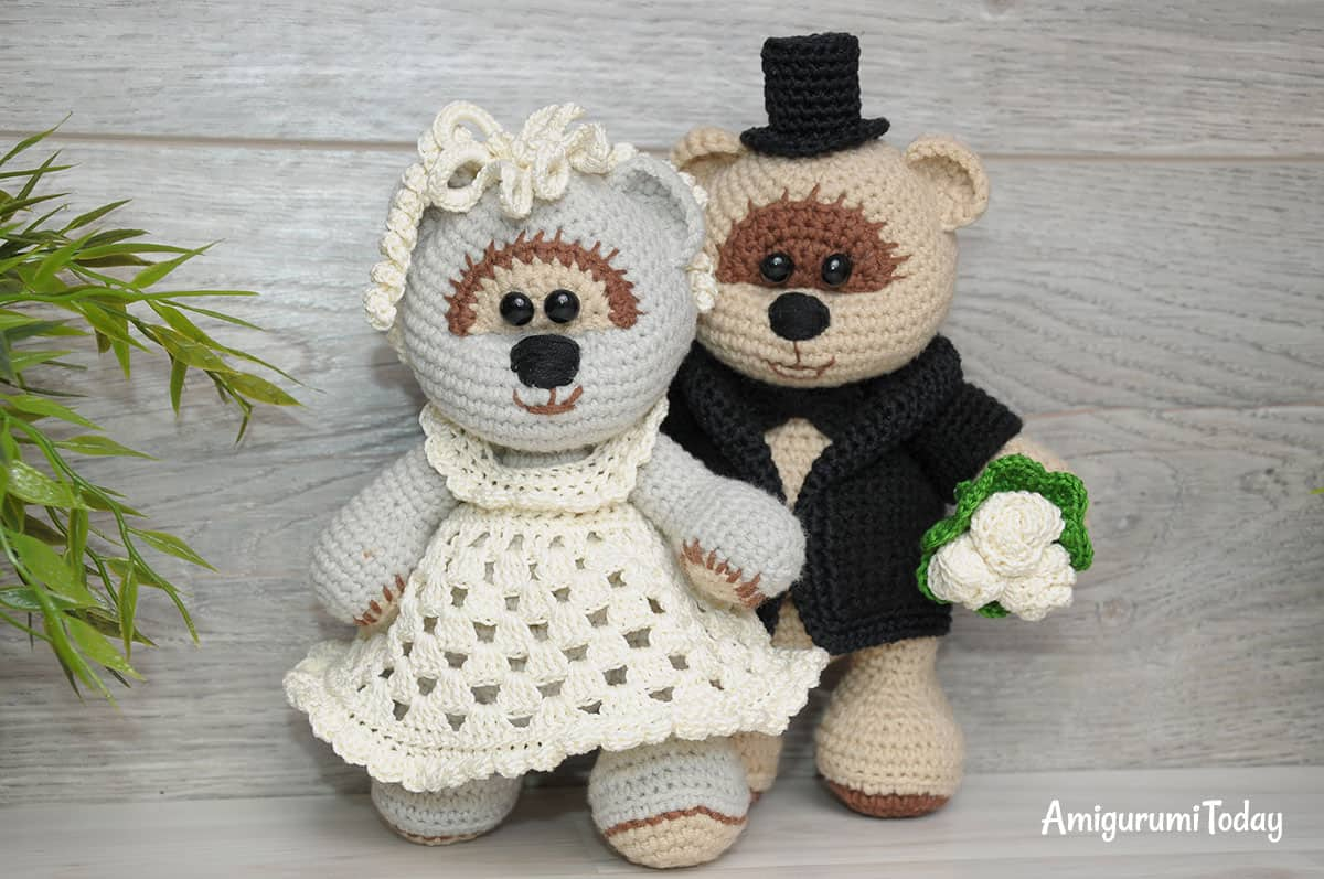 Teddy Bear Crochet Pattern Amigurumi Wedding Bears Crochet Pattern Amigurumi Today