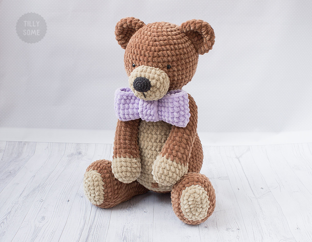 Teddy Bear Crochet Pattern Big Plush Teddy Bear Crochet Pattern Large Crochet Toy Etsy