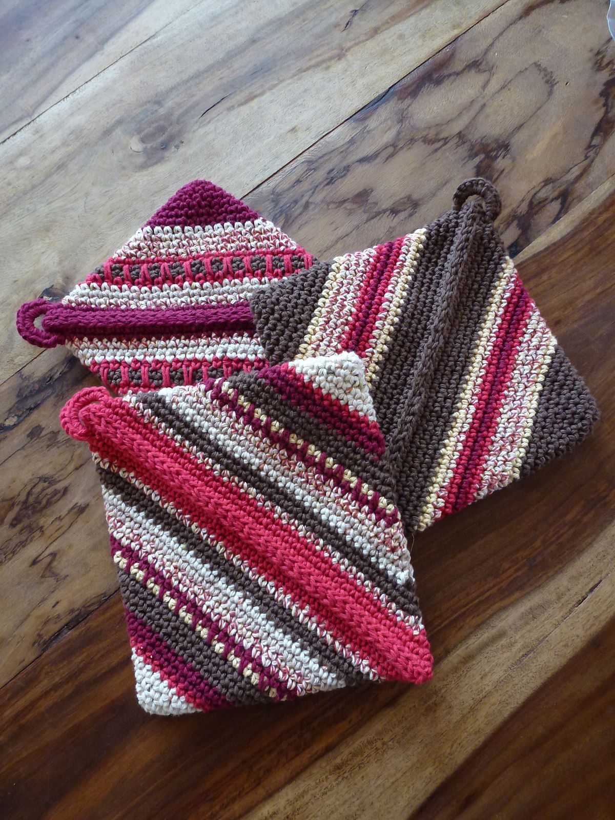 Thick Crochet Potholder Pattern Double Thick Diagonally Crocheted Potholder Pattern Andrea Mielke