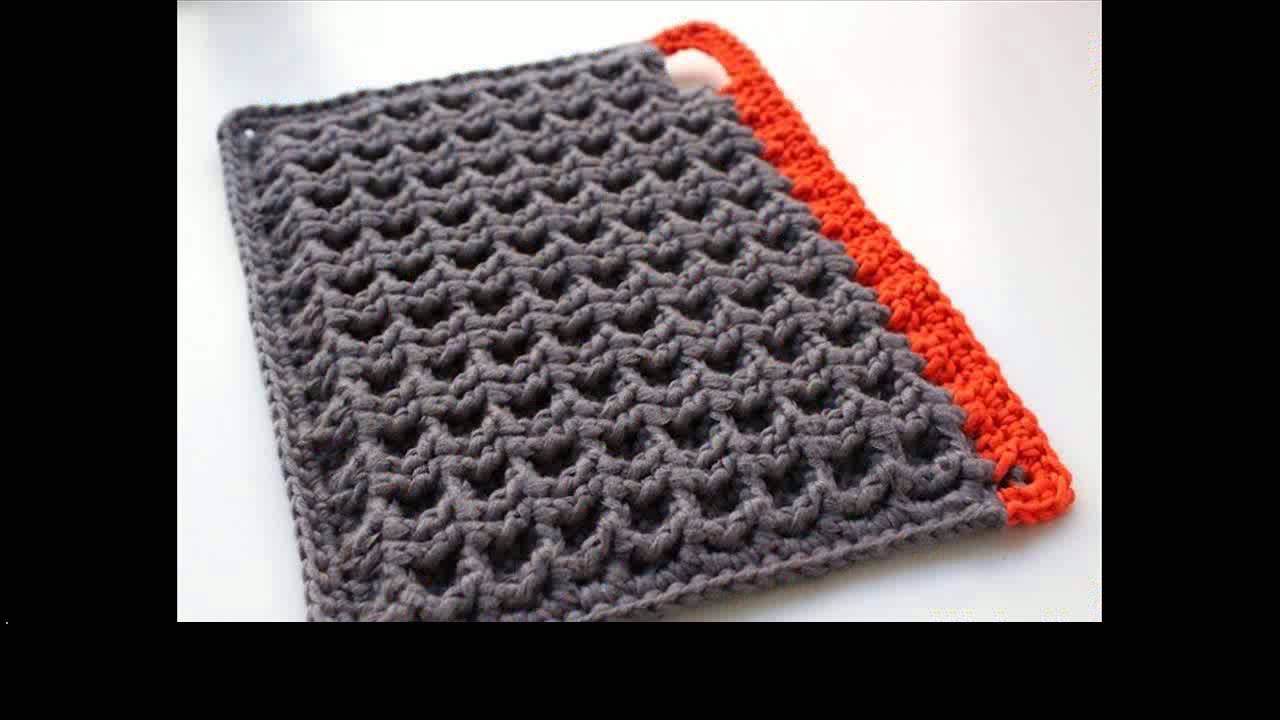 Thick Crochet Potholder Pattern Easy Crochet Potholders Youtube