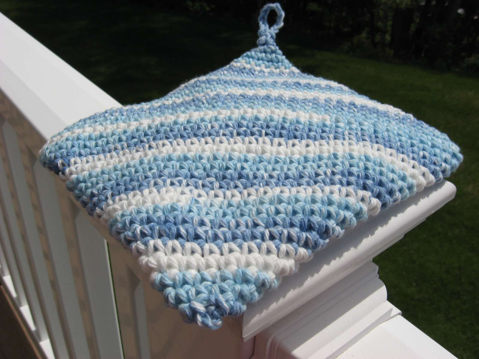 Thick Crochet Potholder Pattern Hooked On Needles Crocheted Cotton Hotpadpotholder Video Tutorial