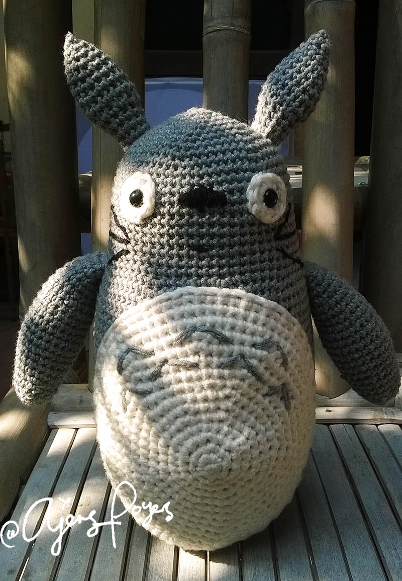 Totoro Crochet Hat Pattern Ajeng Belajar Merajut Free Crochet Pattern Totoro Toothless