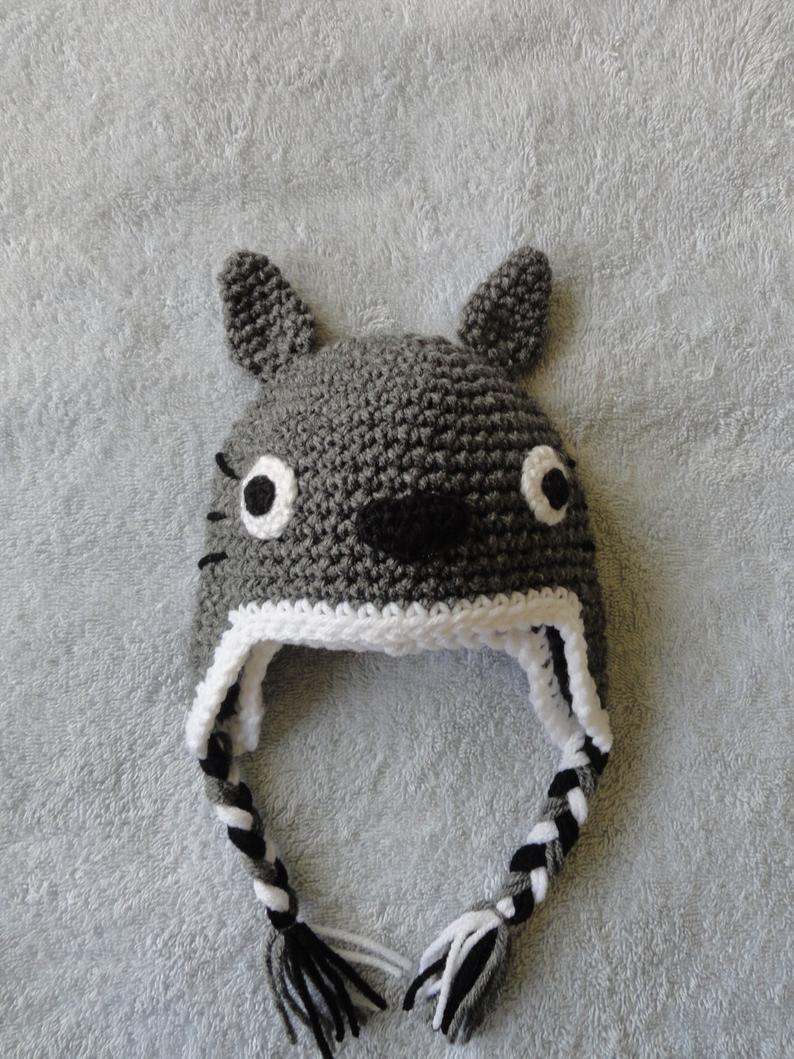 Totoro Crochet Hat Pattern Totoro Hat Ba Hat Crochet Hat Etsy