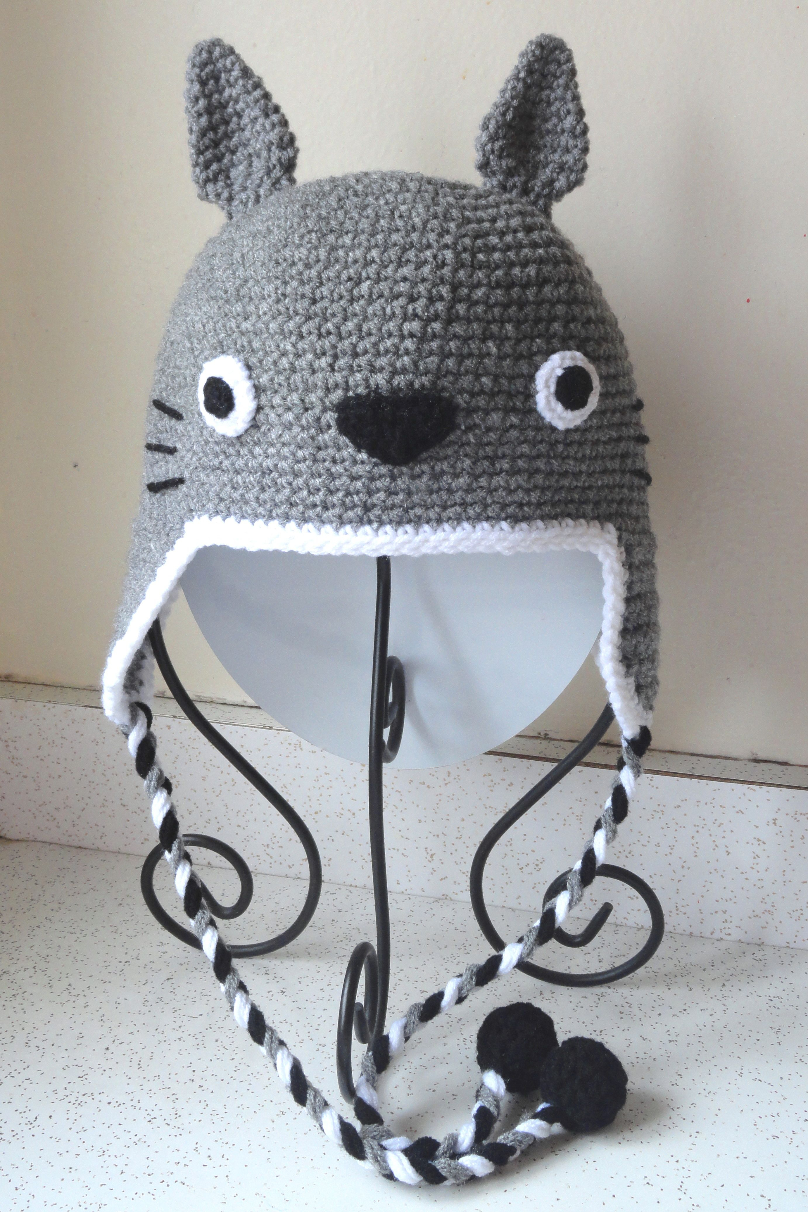 Totoro Crochet Hat Pattern Totoro Hat Inspired Hand Crochet Crochet Patternsideas