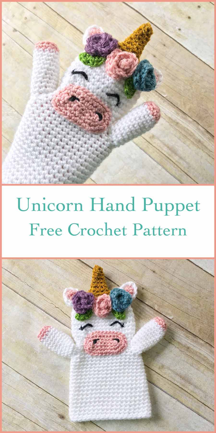 Unicorn Crochet Pattern Free Crochet Unicorn Hand Puppet Free Crochet Pattern Crochet Kingdom