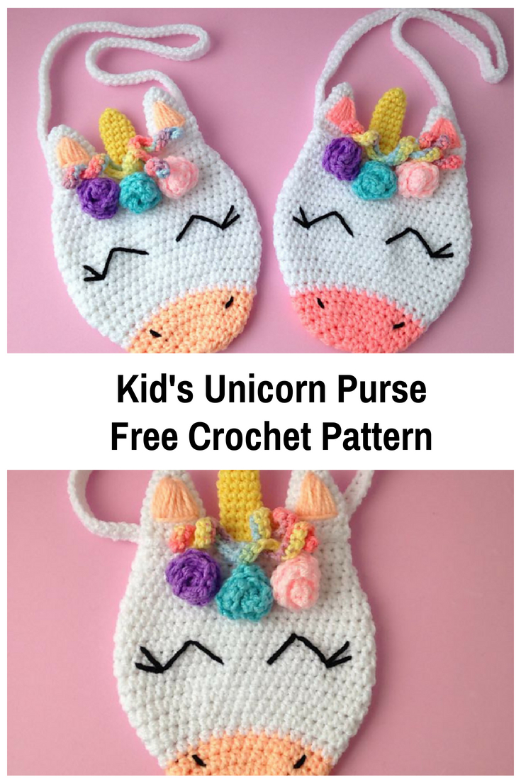 Unicorn Crochet Pattern Free This Cute Unicorn Purse Will Make Your Little One Feel Special