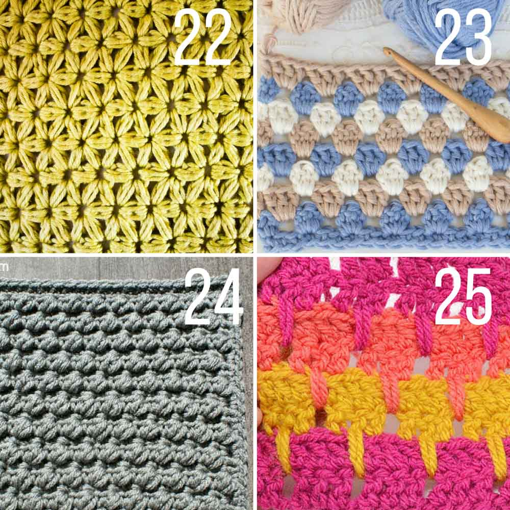 Unique Crochet Patterns 30 Crochet Stitches For Blankets And Afghans Many With Video