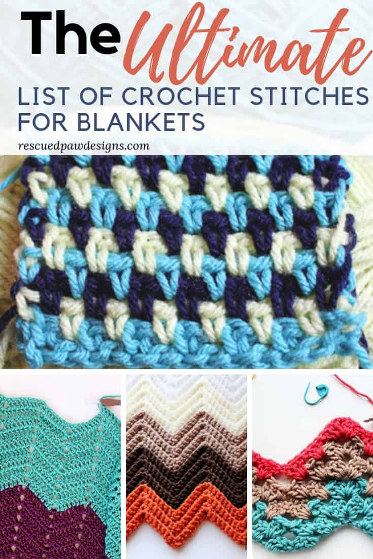 Unique Crochet Patterns 31 Unique Crochet Stitches For Blankets Afghans Rescued Paw Design