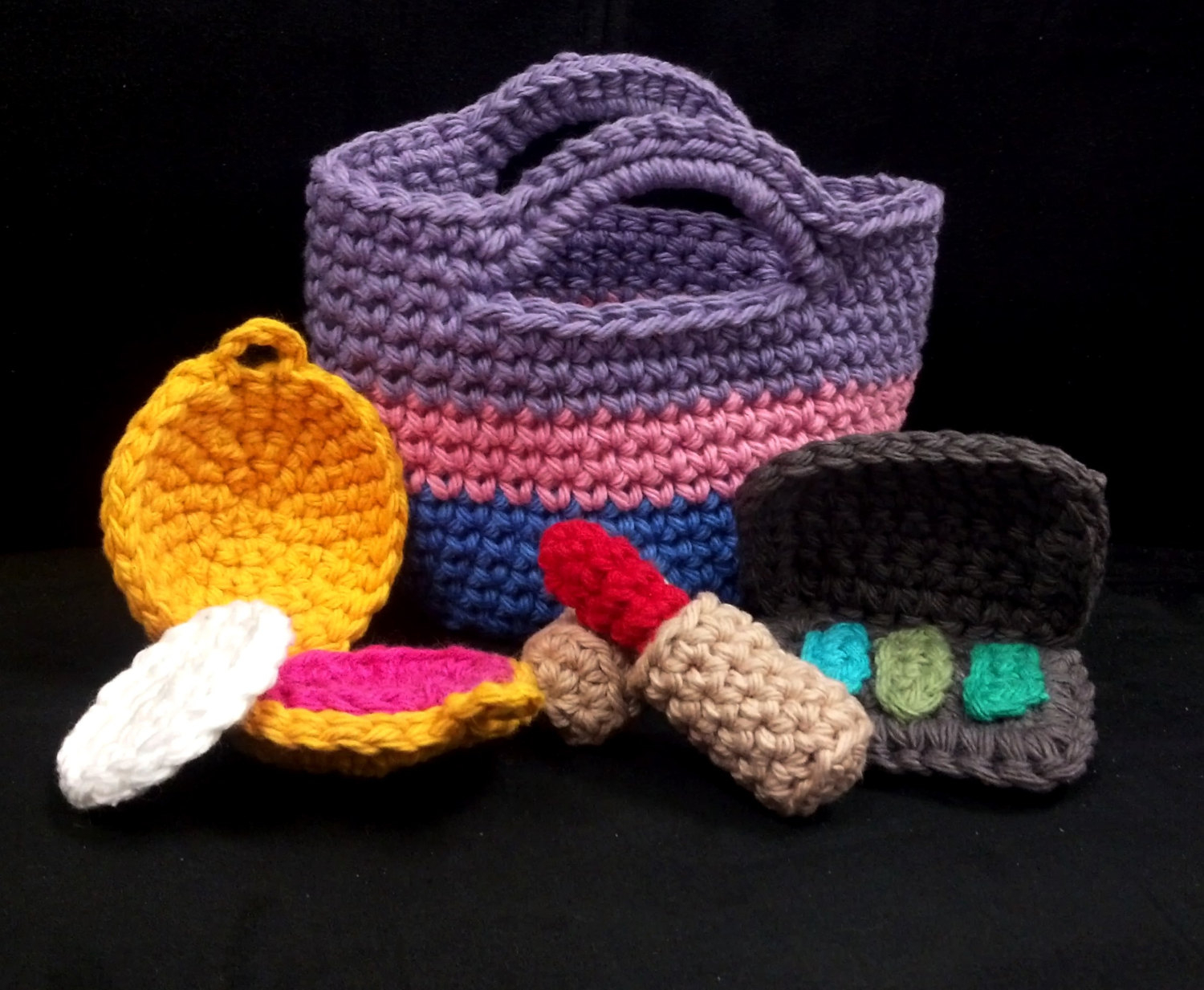 Unusual Crochet Patterns Amigurumi Crochet Pattern Quick And Easy Make Up And Bag Etsy