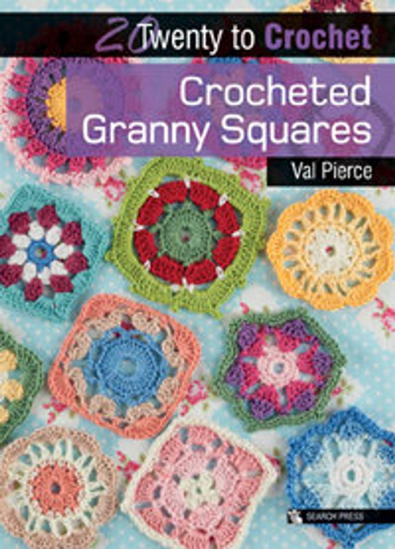 Unusual Crochet Patterns Crochet Granny Squares Search Press Flower Squares Unusual Etsy