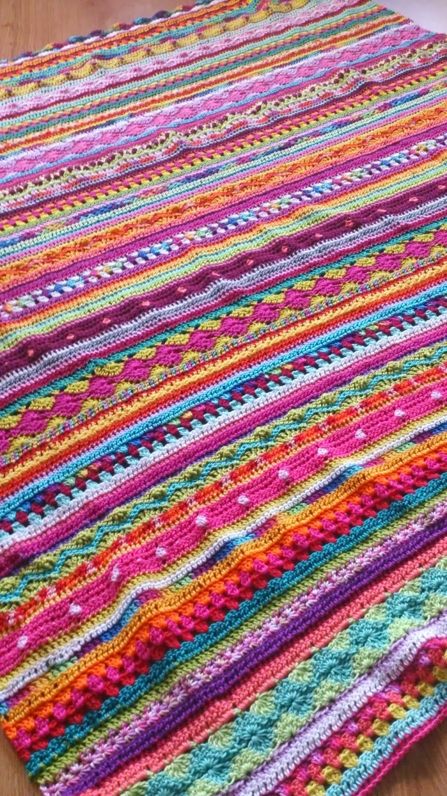 Unusual Crochet Patterns What A Gorgeous Crochet Blanket So Bright And Happy And So Unlike