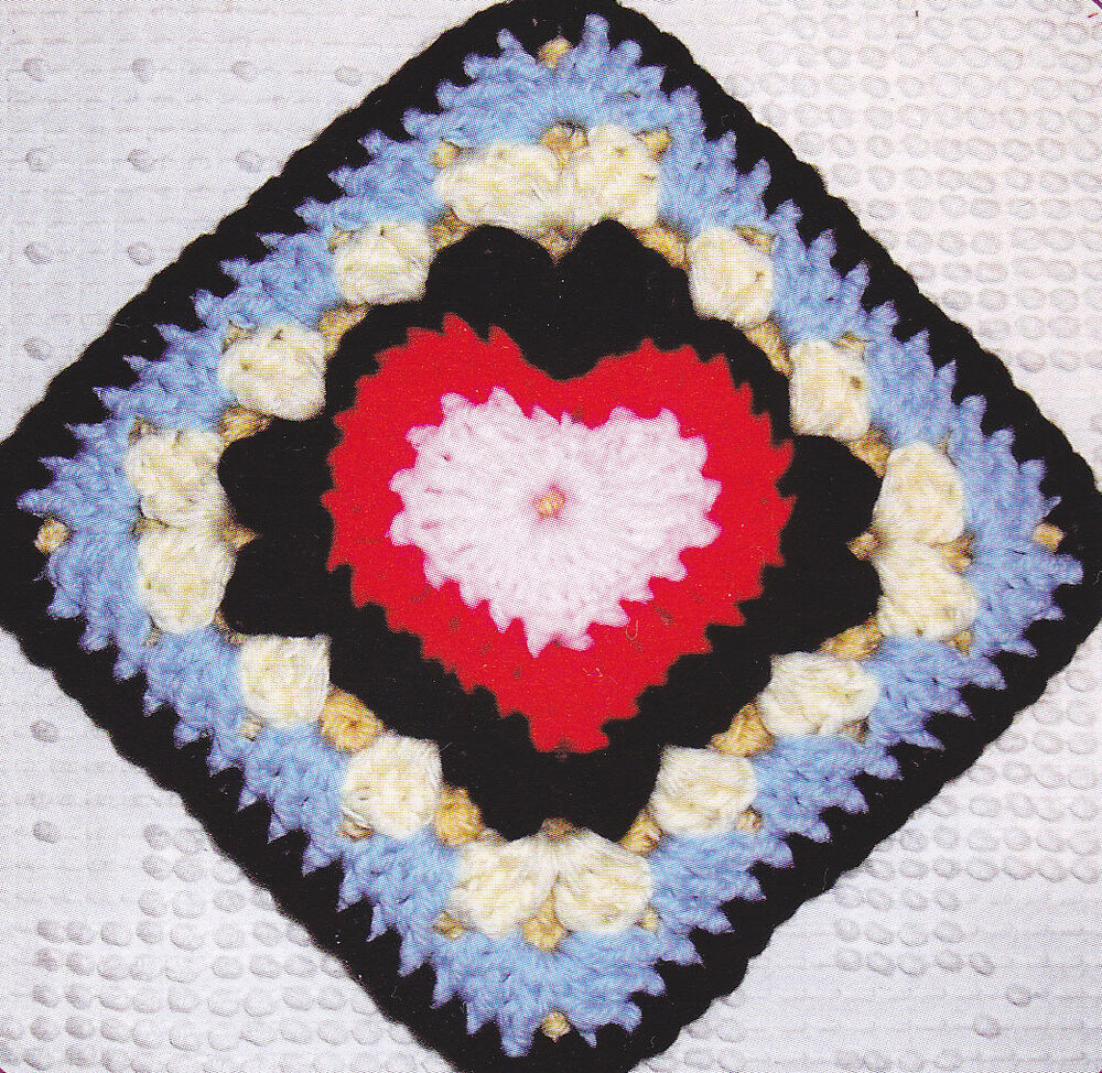Vintage Crochet Potholders Free Patterns Crochet Pattern Grannys Double Layer Heart Potholder