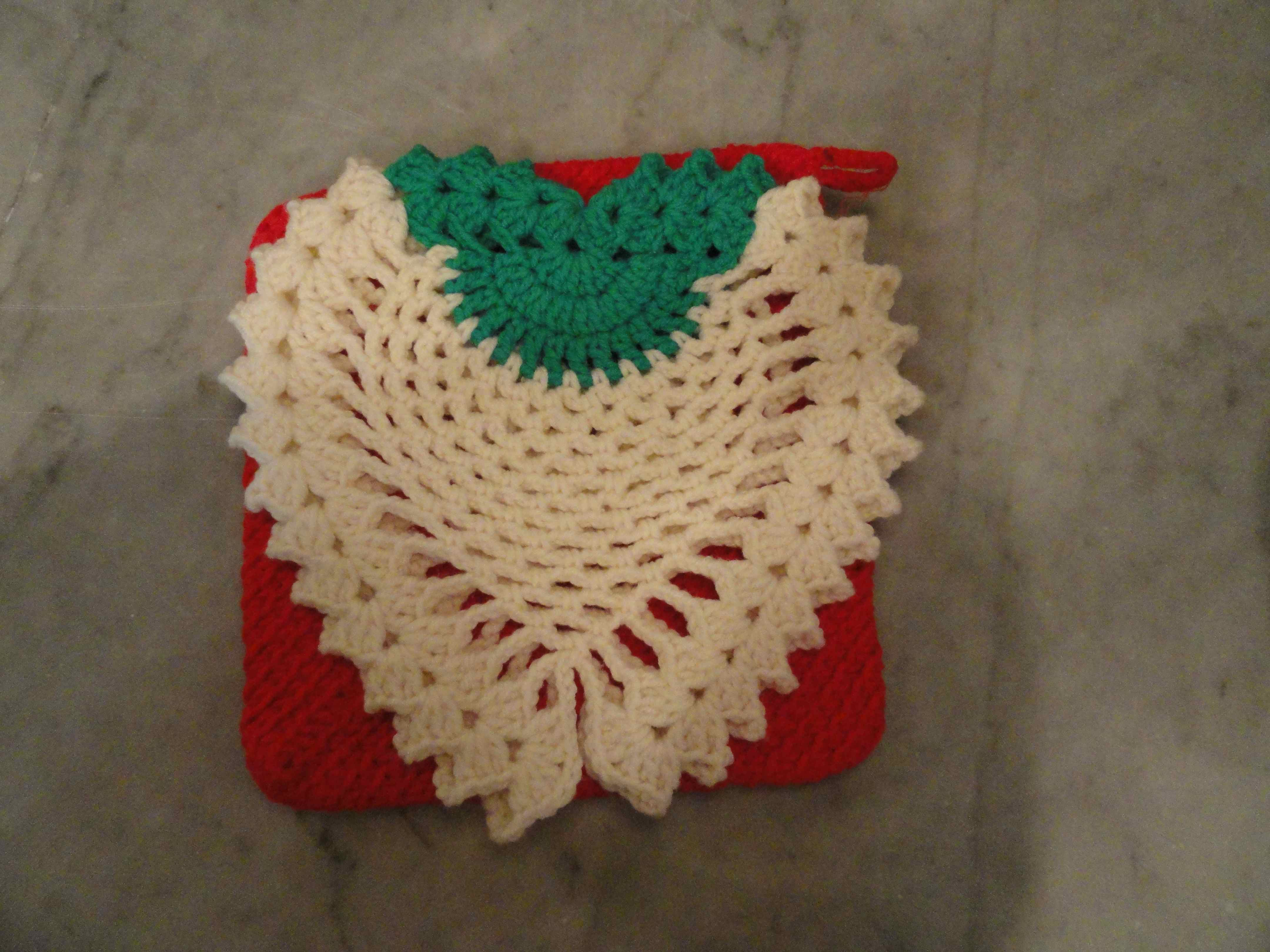 Vintage Crochet Potholders Free Patterns Crochet Vintage Strawberry Potholder Yarnchick