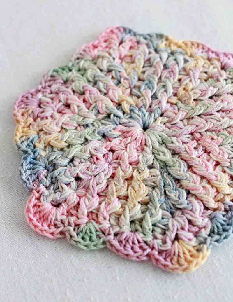 Vintage Crochet Potholders Free Patterns Pastel Coasters To Crochet Or Make Them A Little Bigger And Use As