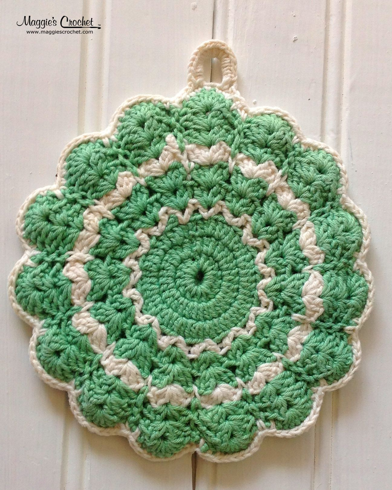 Vintage Crochet Potholders Free Patterns Pin Lisa Ault Corn Maiden On Crochet Potholder Patterns