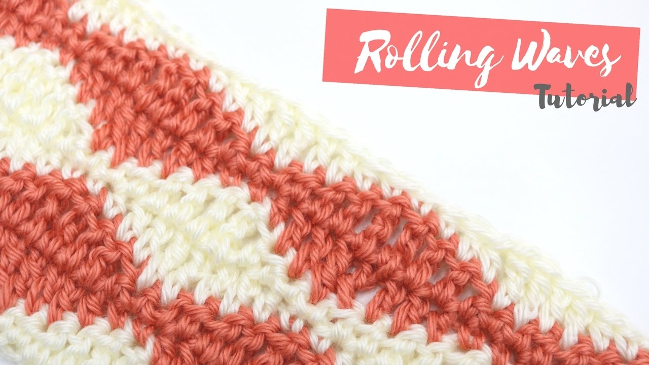 Wave Crochet Pattern Crochet How To Crochet The Rolling Waves Stitch Bella Coco Youtube