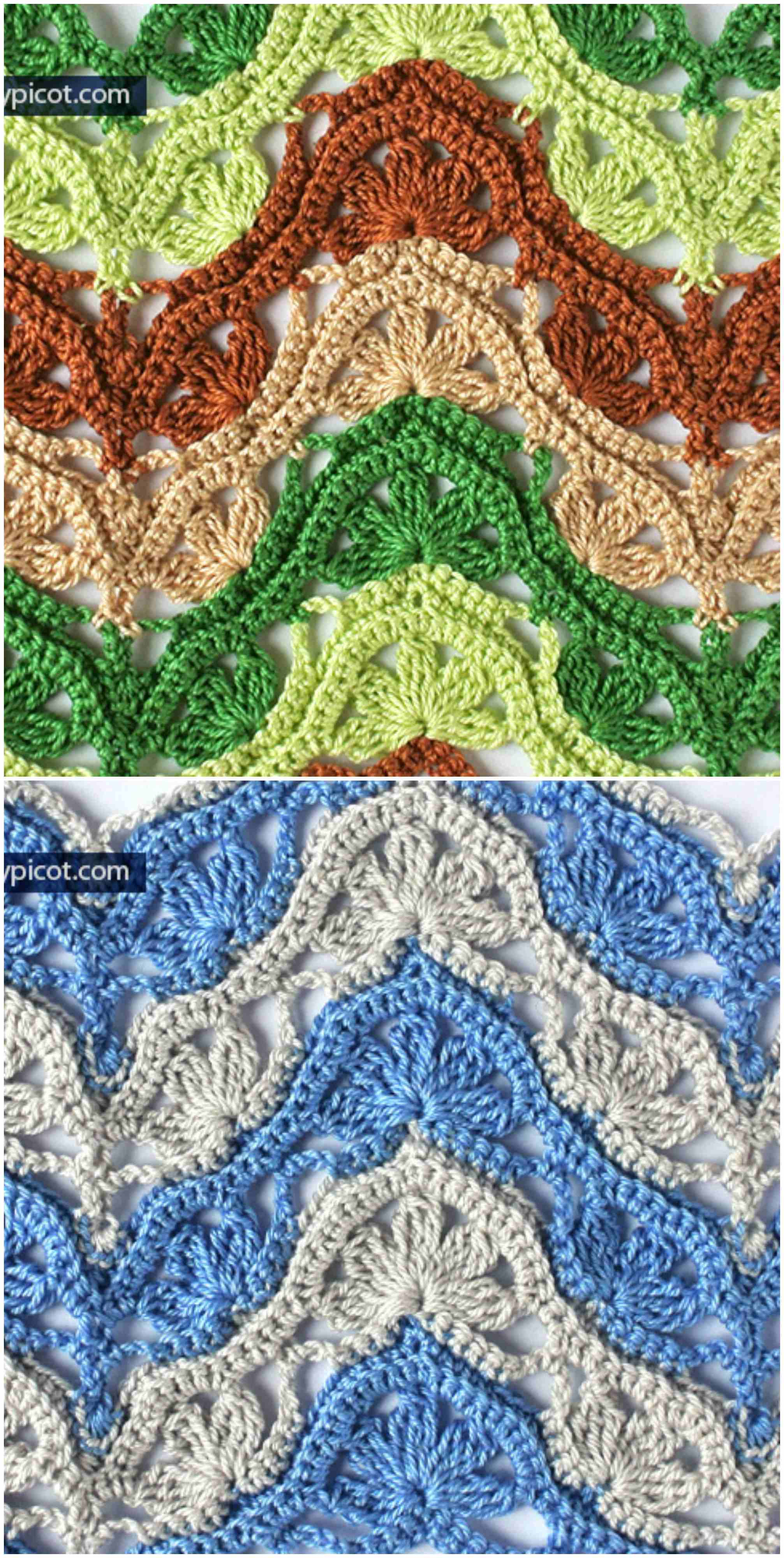 Wave Crochet Pattern Crochet Wave Stitch Craft Ideas