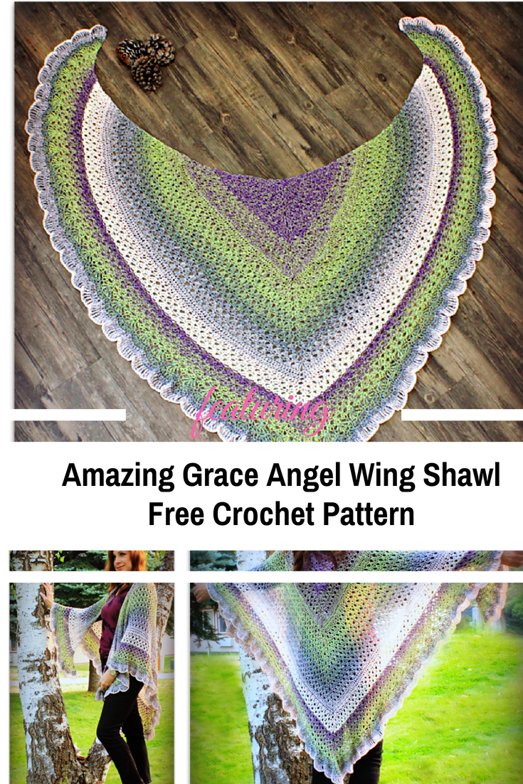 Wing Crochet Pattern Amazing Grace Angel Wing Shawl Free Crochet Pattern Is All About