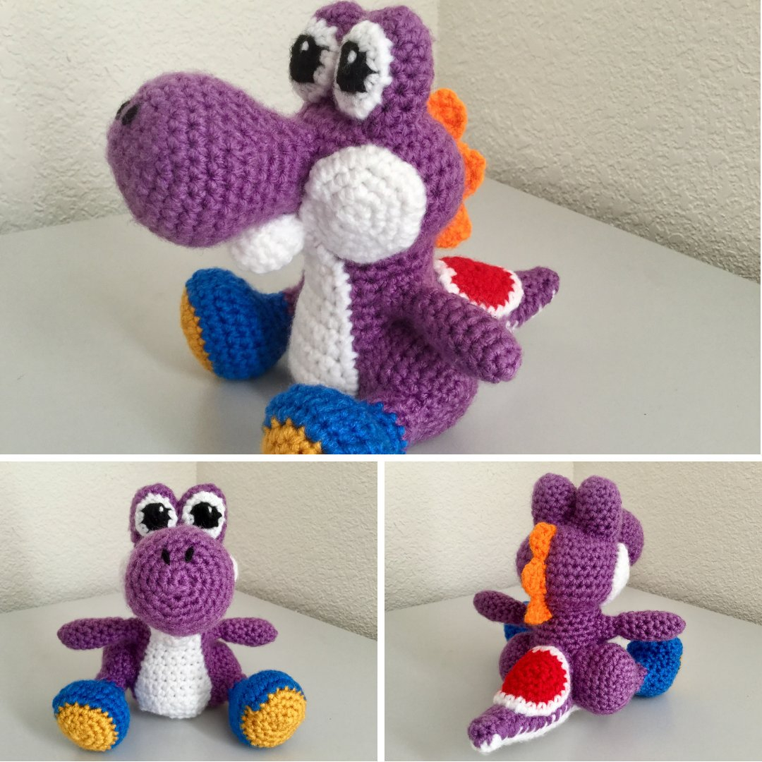 Yoshi Crochet Pattern Jbcrochetwizard On Twitter Upon Finishing My Purple Yoshi Doll I